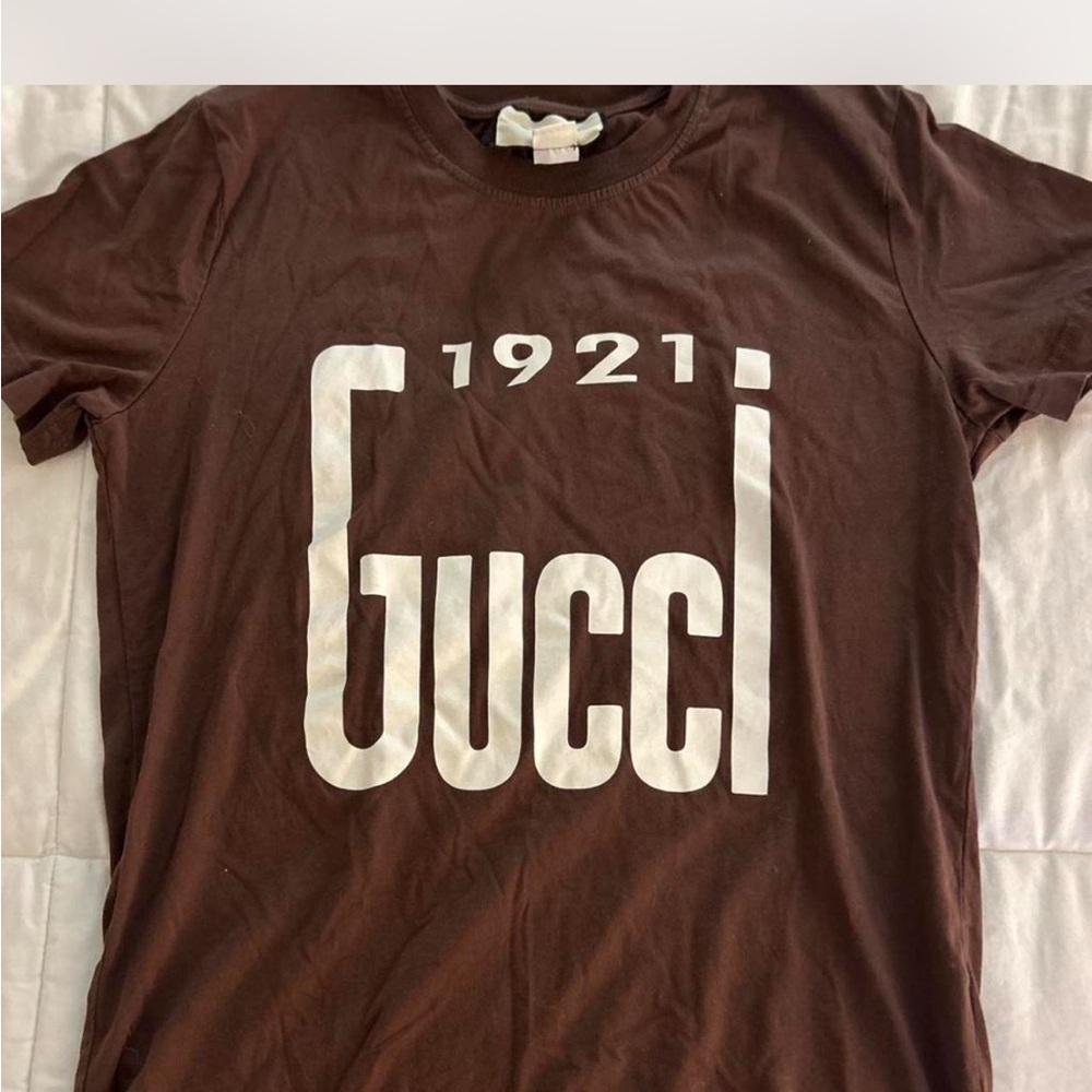 Gucci 1921 Chocolate Brown Tee